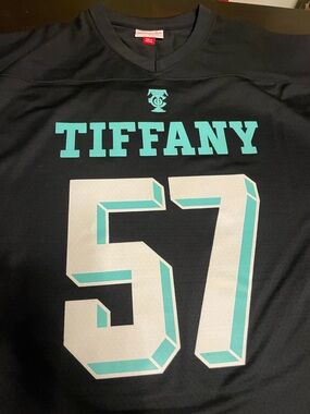 Tiffany & Co. Black Short Sleeve Tee with Tiffany Blue and White 57 Graphic